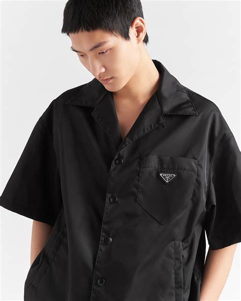 prada nylon short sleeve|Black Re.